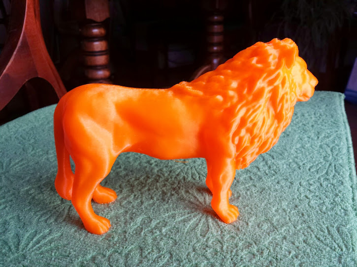 in 3D con sư tử