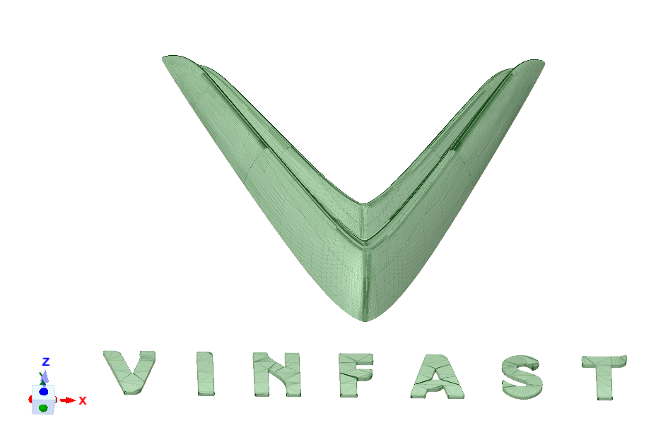 Nhận diện thương hiệu Vinfast chính là chữ V cách điệu