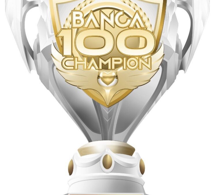 Cúp vàng 3D cỡ lớn Banca Champion