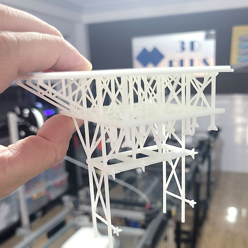 in 3D khung kết cấu, in mô hình frame bim structure, in 3D nhà thép tiền chế