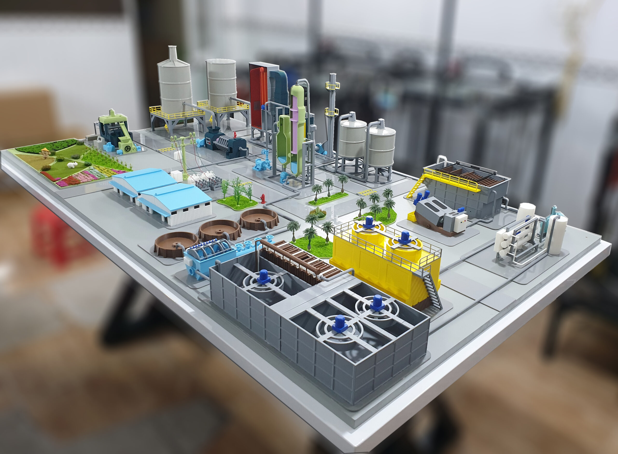 Sa bàn nhà máy chế biến cà phê Nestlé Trị An