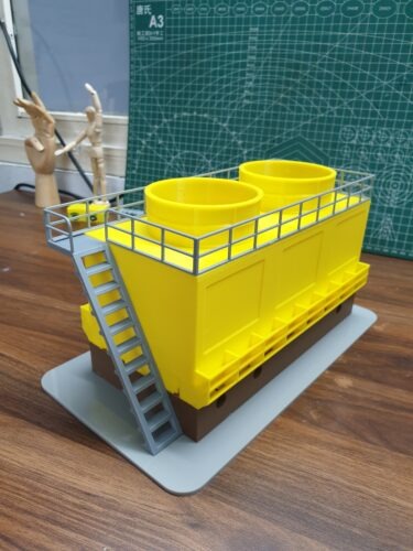 in 3D mô hình bể giải nhiệt MBR