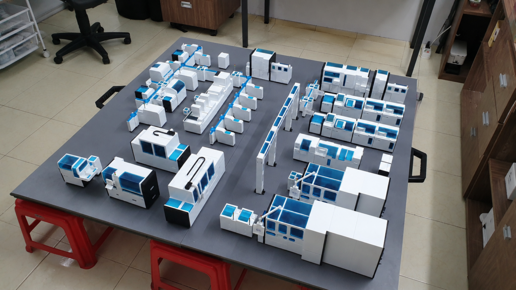 Mô hình phòng xét nghiệm ROCHE - Modular Lab Automation