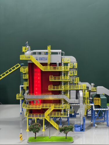 Làm mô hình 3D sa bàn nhà máy, in 3d lò hơi, làm nhà xưởng 3d, mô hình nhà máy cơ khí