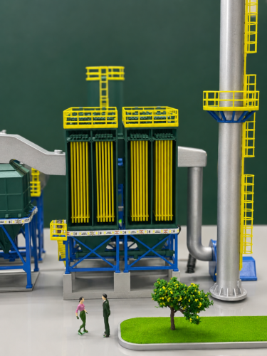 Làm mô hình 3D sa bàn nhà máy, in 3d lò hơi, làm nhà xưởng 3d, mô hình nhà máy cơ khí