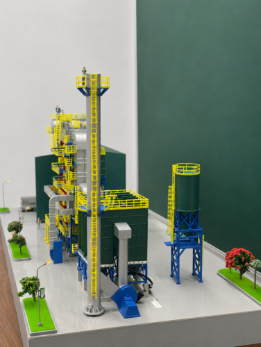 Làm mô hình 3D sa bàn nhà máy, in 3d lò hơi, làm nhà xưởng 3d, mô hình nhà máy cơ khí