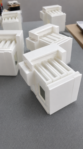 in 3d mô hình sa bàn máy roche, lab xét nghiệm mô hình 3d